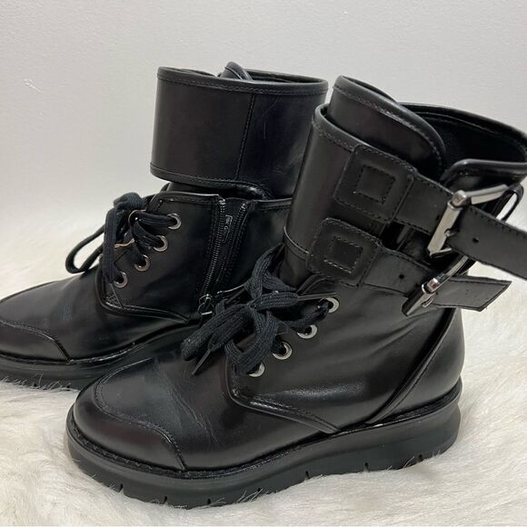 Geox Respira Porthya Leather Platform Combat Books -- EU 36.5 --‎ US 6 - Picture 7 of 12